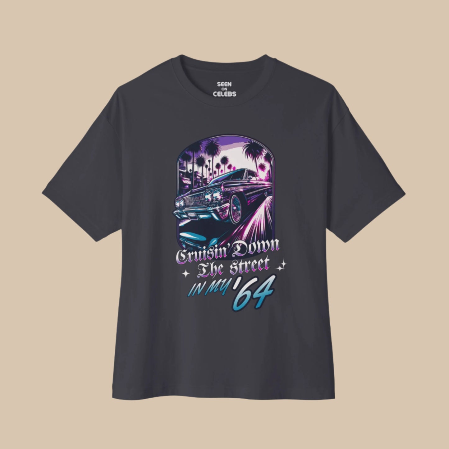 Cruisin' Down The Street In My '64 Old School Hip Hop T-shirt | Funny Rap Culture Tees | 3 Colors - seen on celebs