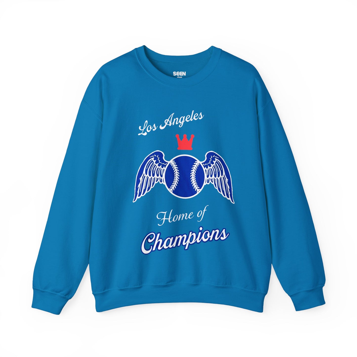 Los Angeles Baseball, Home of Champions Crewneck Sweatshirt | World Series 2024 LA Blue LAD - seen on celebs