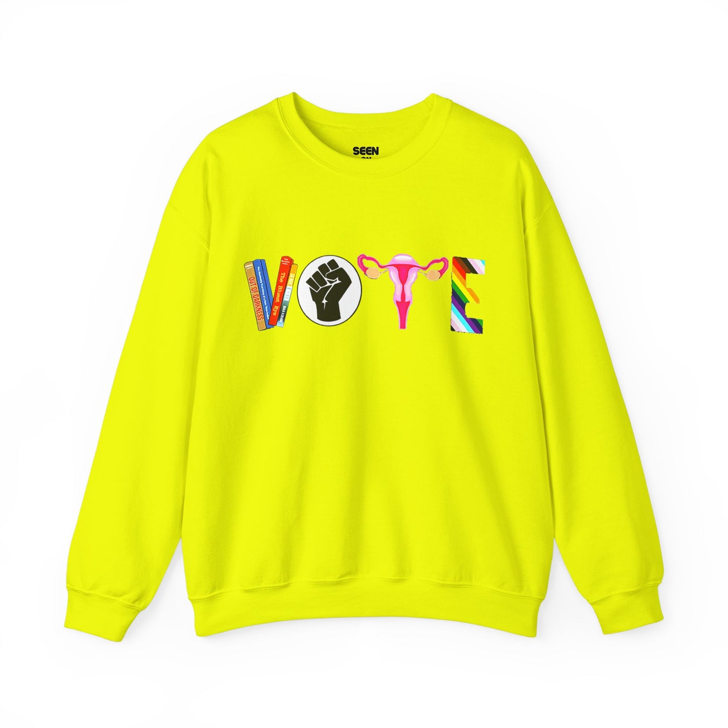 Vote 2024 Crewneck Sweater | Reproductive Rights, BLM, Banned Books, Activism, Decision 2024 Viral | 4 Colors - seen on celebs