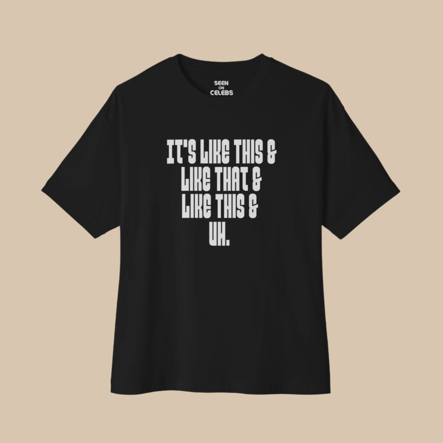 It's Like This & Like That & Like This Uh Classic Hip Hop T-shirt | Funny Rap Culture Tees | 2 Colors - seen on celebs
