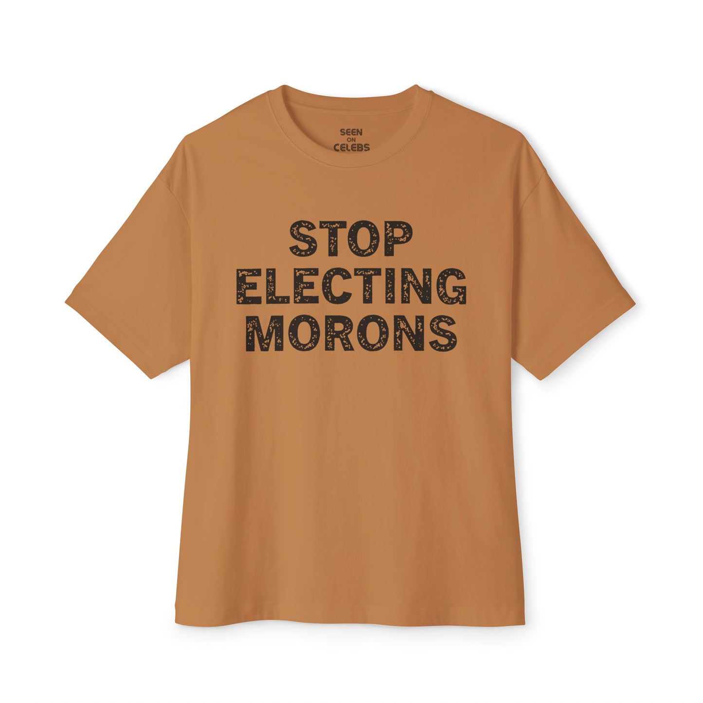 Stop Electing Morons T-Shirt l Funny Decision 2024 Viral Tee | 4 Colors - Unisex - seen on celebs