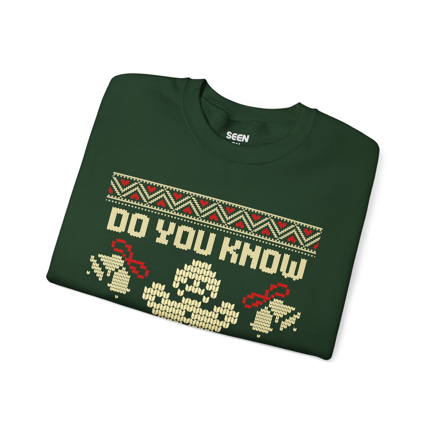 As Seen in Shrek Do You Know The Muffin Man Ugly Christmas Sweatshirt | Gingerbread Man | 3 Colors - seen on celebs