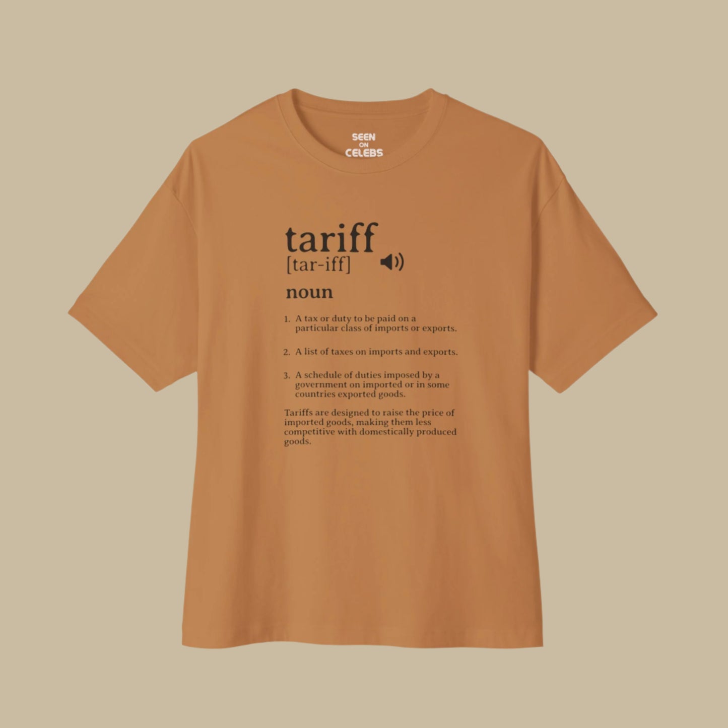 What is a Tariff? Definition T-shirt | American Tax Duty Export Import USA Viral - seen on celebs