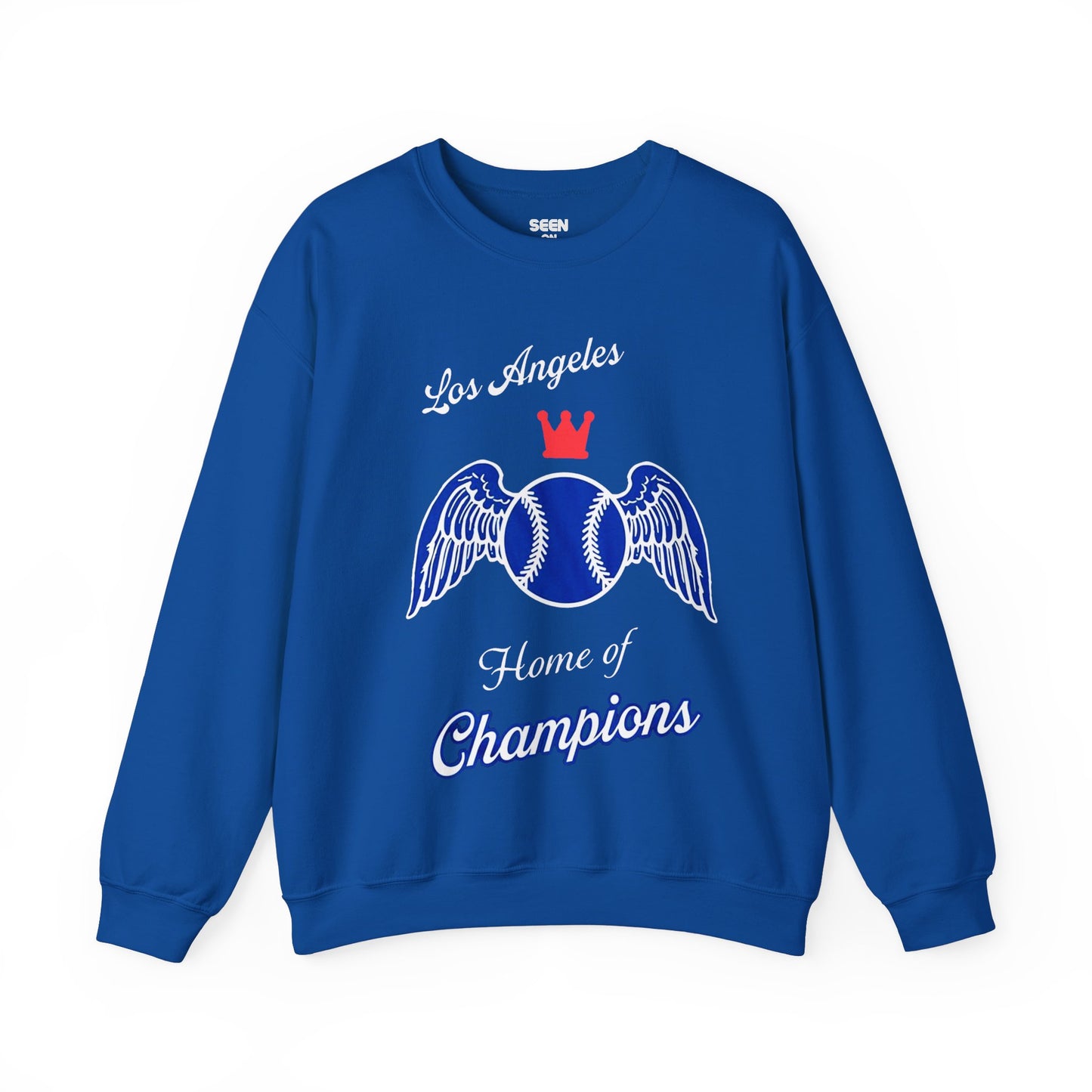 Los Angeles Baseball, Home of Champions Crewneck Sweatshirt | World Series 2024 LA Blue LAD - seen on celebs