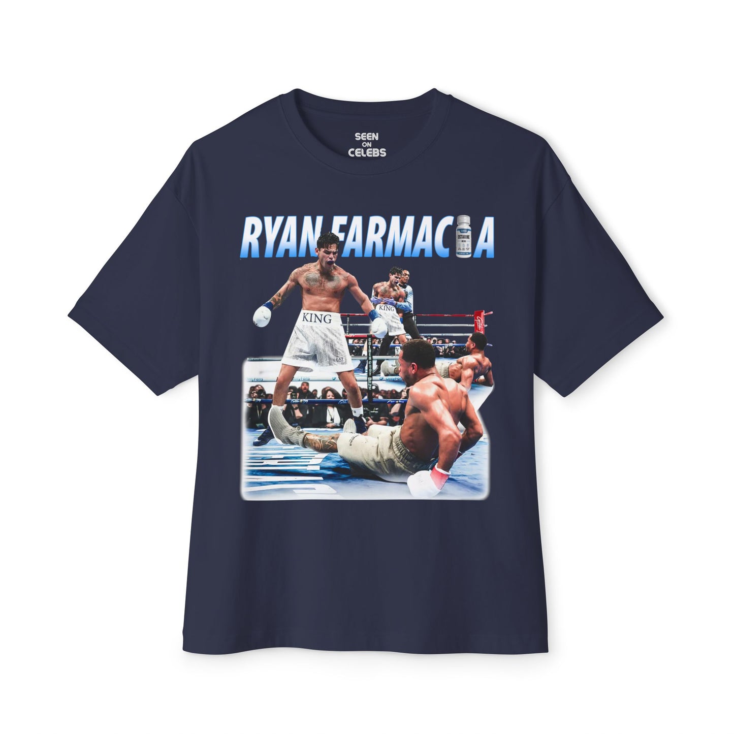 RYAN FARMACIA OSTARINE GARCIA v. DEVIN HANEY T-SHIRT | KNOCKDOWN OF THE YEAR GRAPHIC | 3 COLORS - seen on celebs