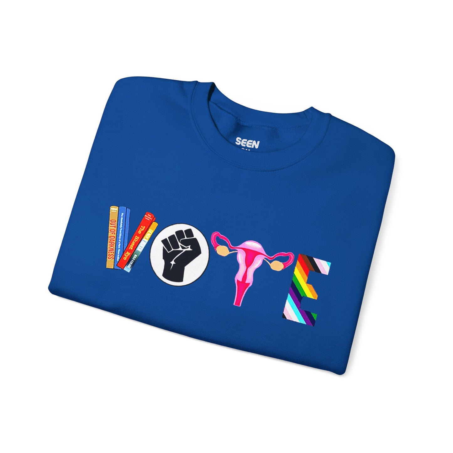 Vote 2024 Crewneck Sweater | Reproductive Rights, BLM, Banned Books, Activism, Decision 2024 Viral | 4 Colors - seen on celebs