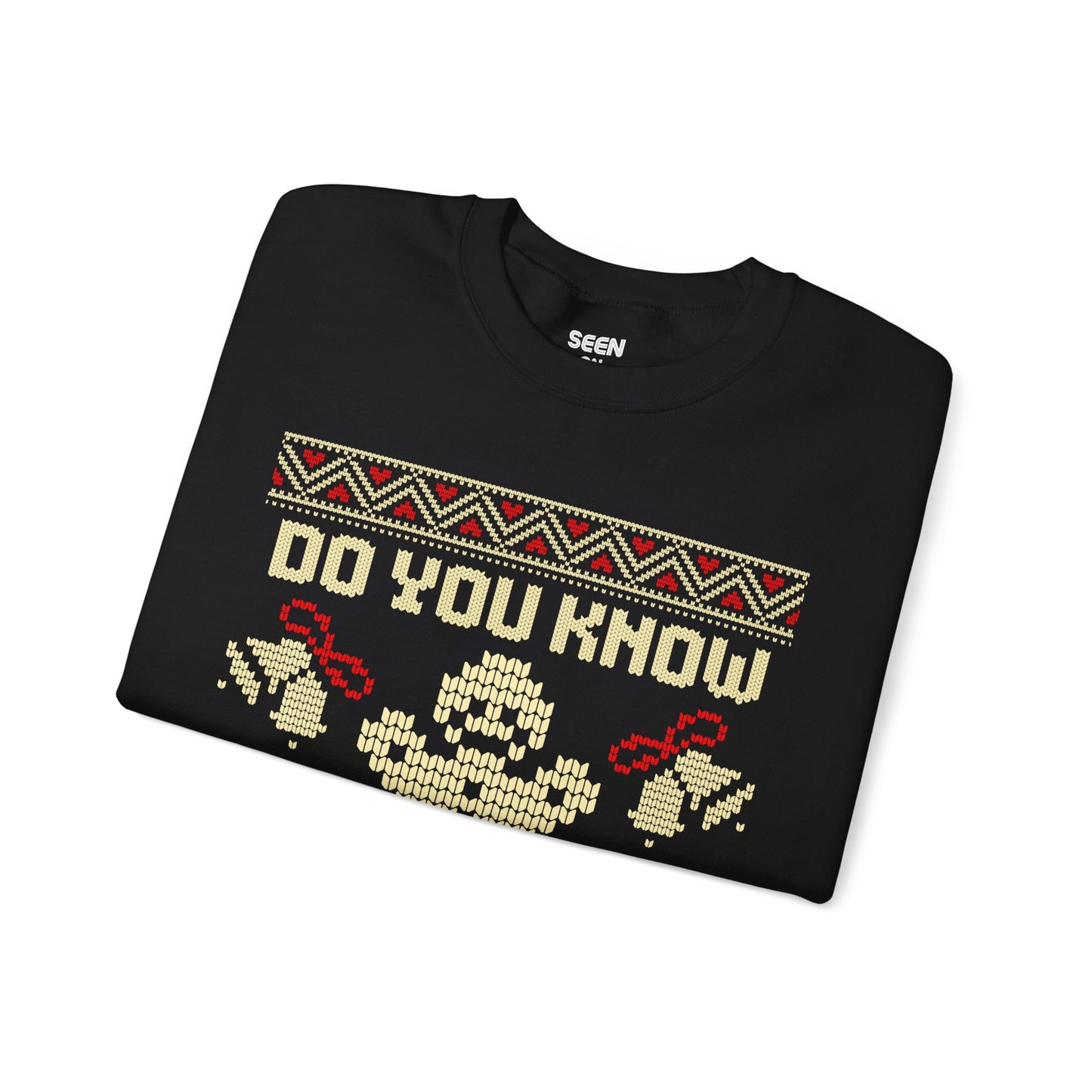 As Seen in Shrek Do You Know The Muffin Man Ugly Christmas Sweatshirt | Gingerbread Man | 3 Colors - seen on celebs