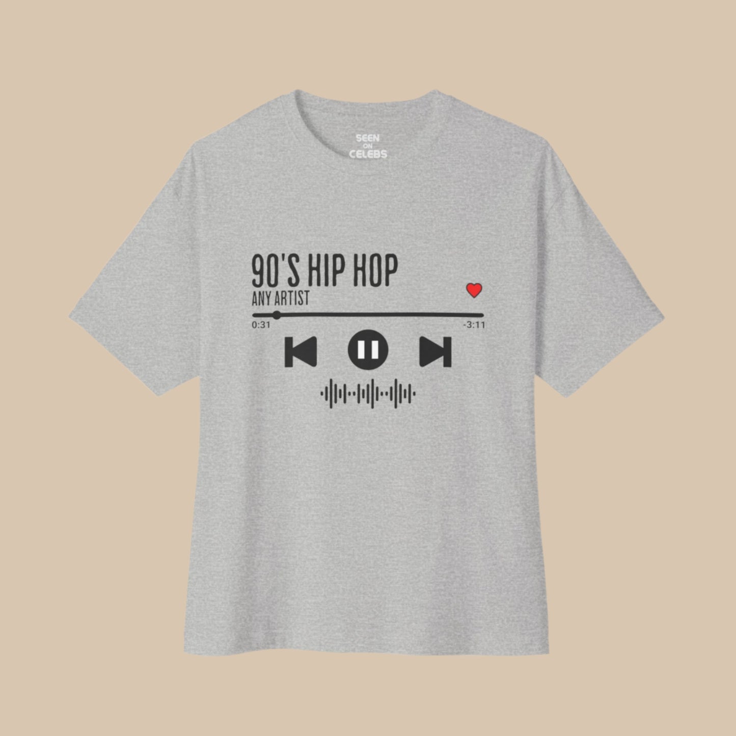 90s Hip Hop Head Playlist T-shirt | Hip Hop Rap Culture Tees | 3 Colors - seen on celebs
