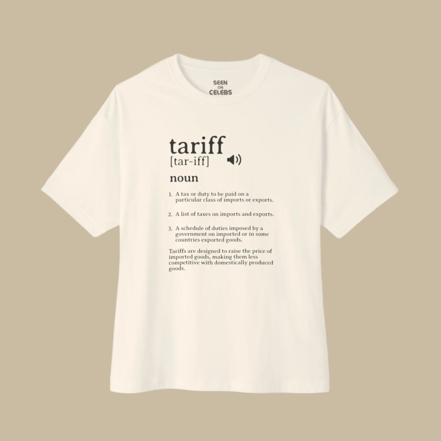What is a Tariff? Definition T-shirt | American Tax Duty Export Import USA Viral - seen on celebs