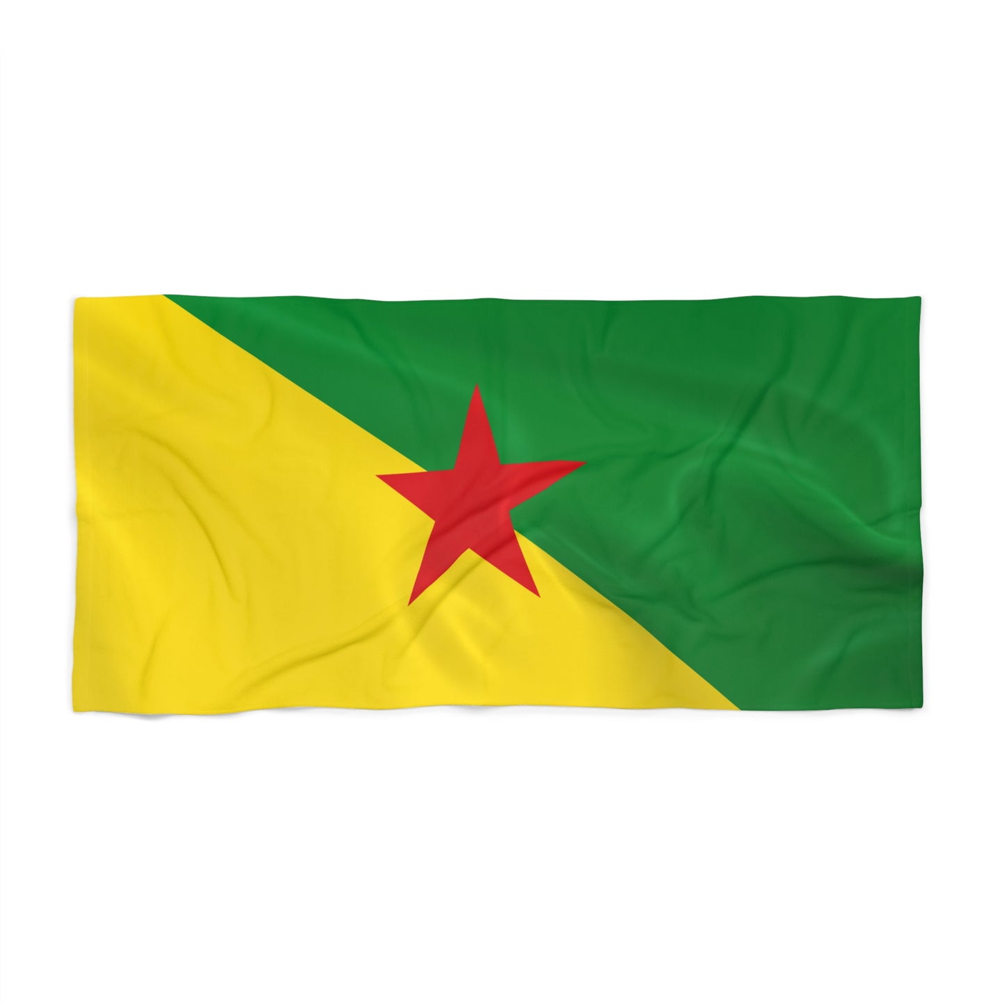 French Guiana Flag Beach Towel | Quality & Long Lasting - 2 Sizes | French Guianan Pride - seen on celebs