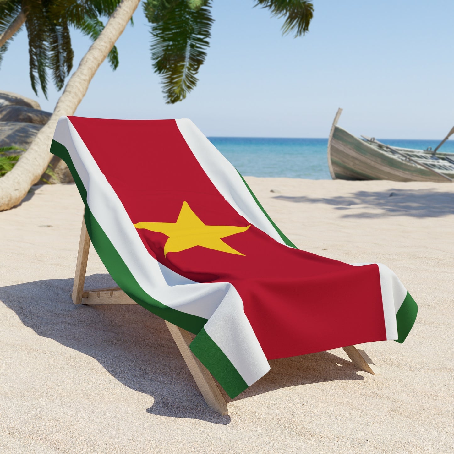 Suriname Flag Beach Towel | Quality & Long Lasting - 2 Sizes | Suriname Pride - seen on celebs