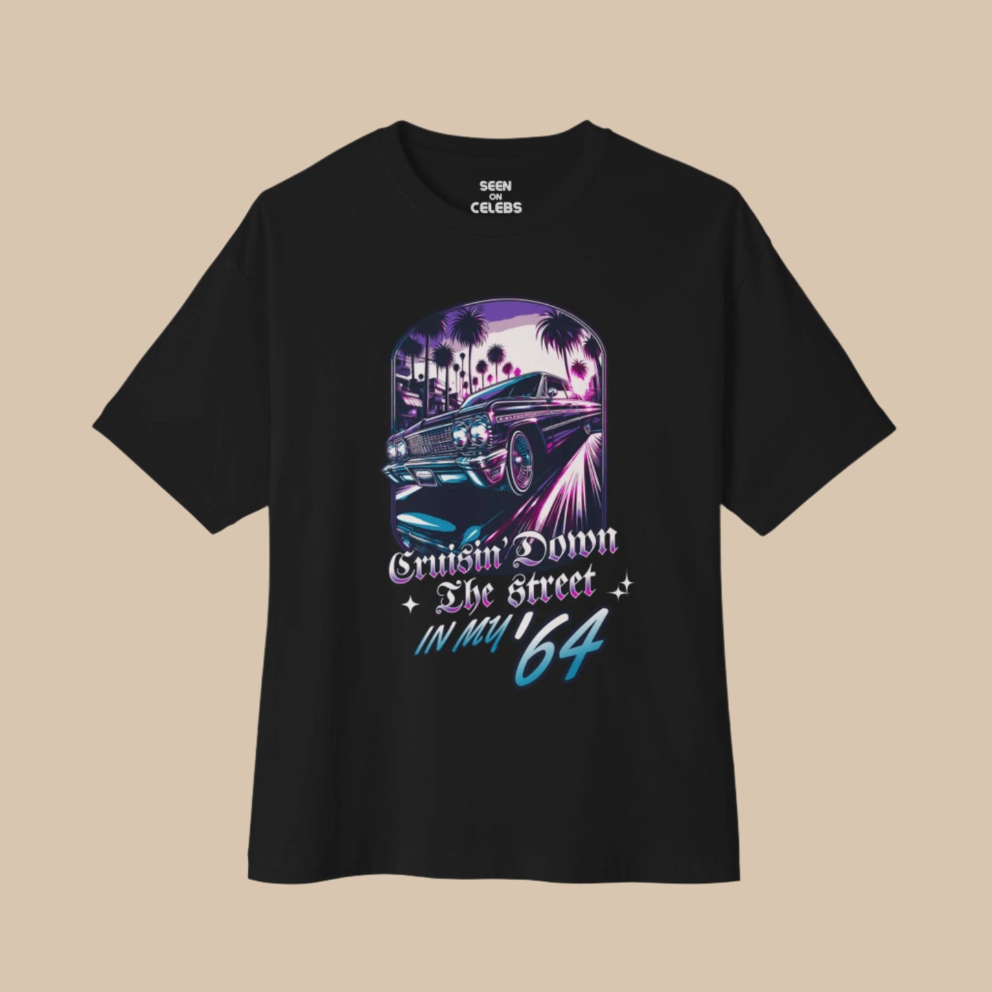 Cruisin' Down The Street In My '64 Old School Hip Hop T-shirt | Funny Rap Culture Tees | 3 Colors - seen on celebs