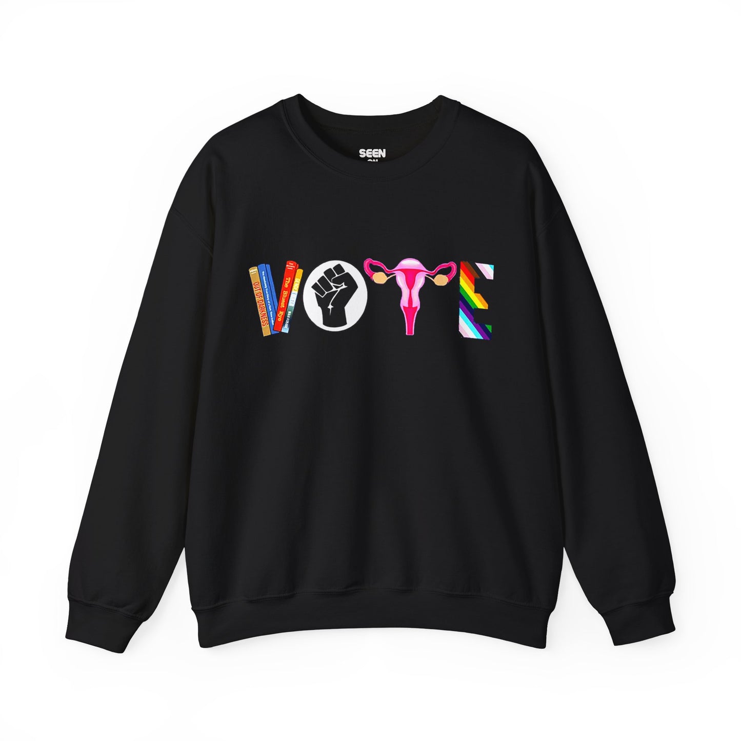 Vote 2024 Crewneck Sweater | Reproductive Rights, BLM, Banned Books, Activism, Decision 2024 Viral | 4 Colors - seen on celebs