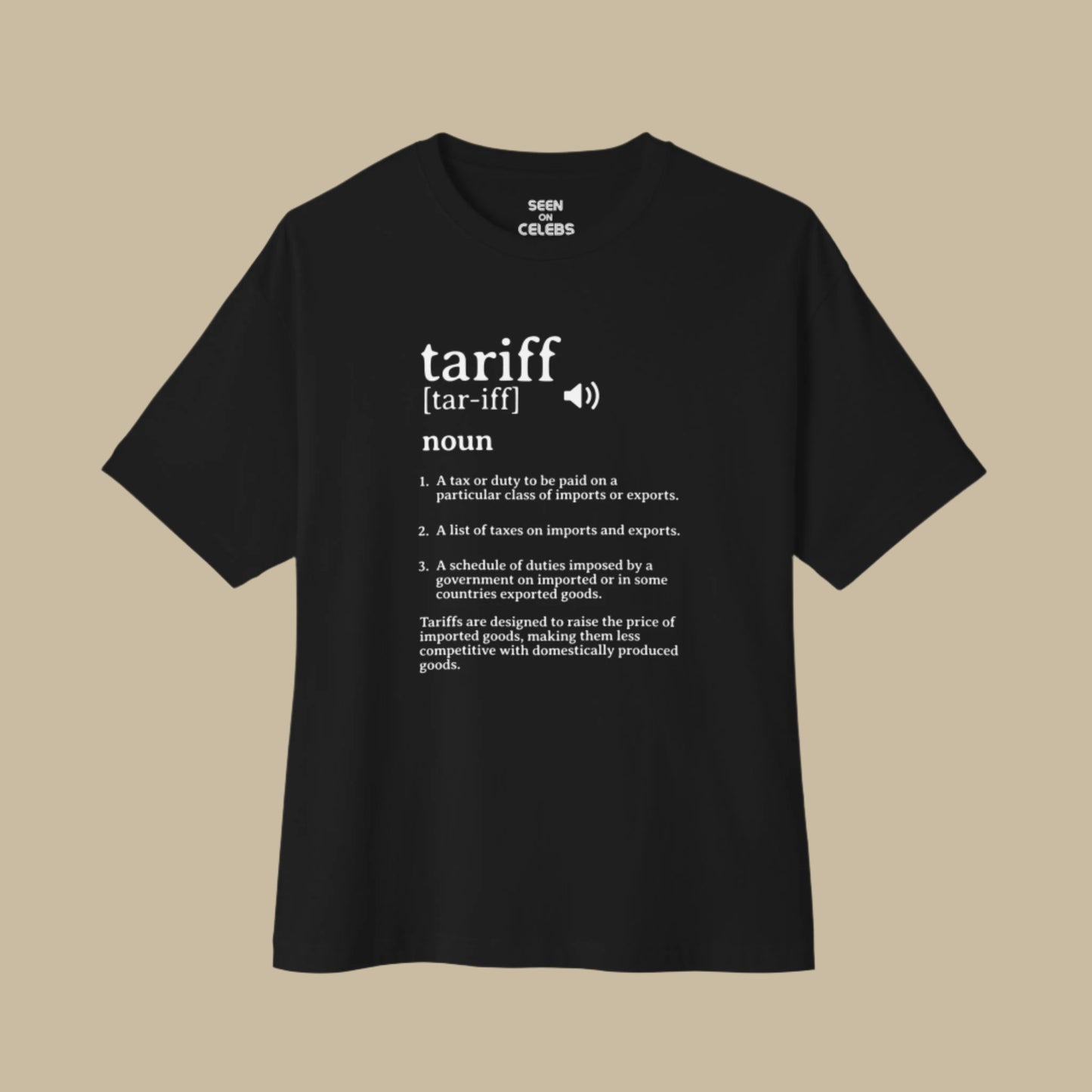 What is a Tariff? Definition T-shirt | American Tax Duty Export Import USA Viral - seen on celebs