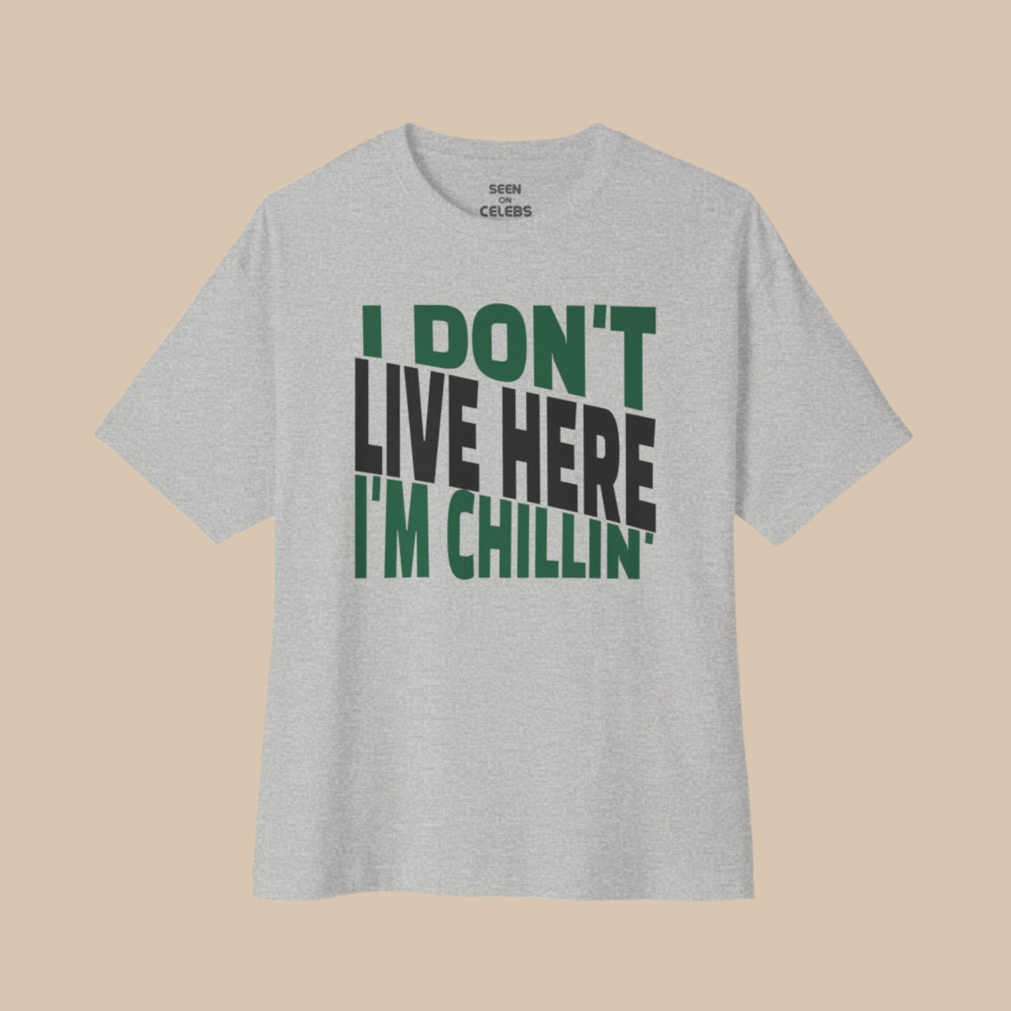 I Don't Live Here I'm Chillin T-shirt | Onijah Pakistan New York Woman | Viral Hip Hop Rap Tees | 3 Colors - seen on celebs