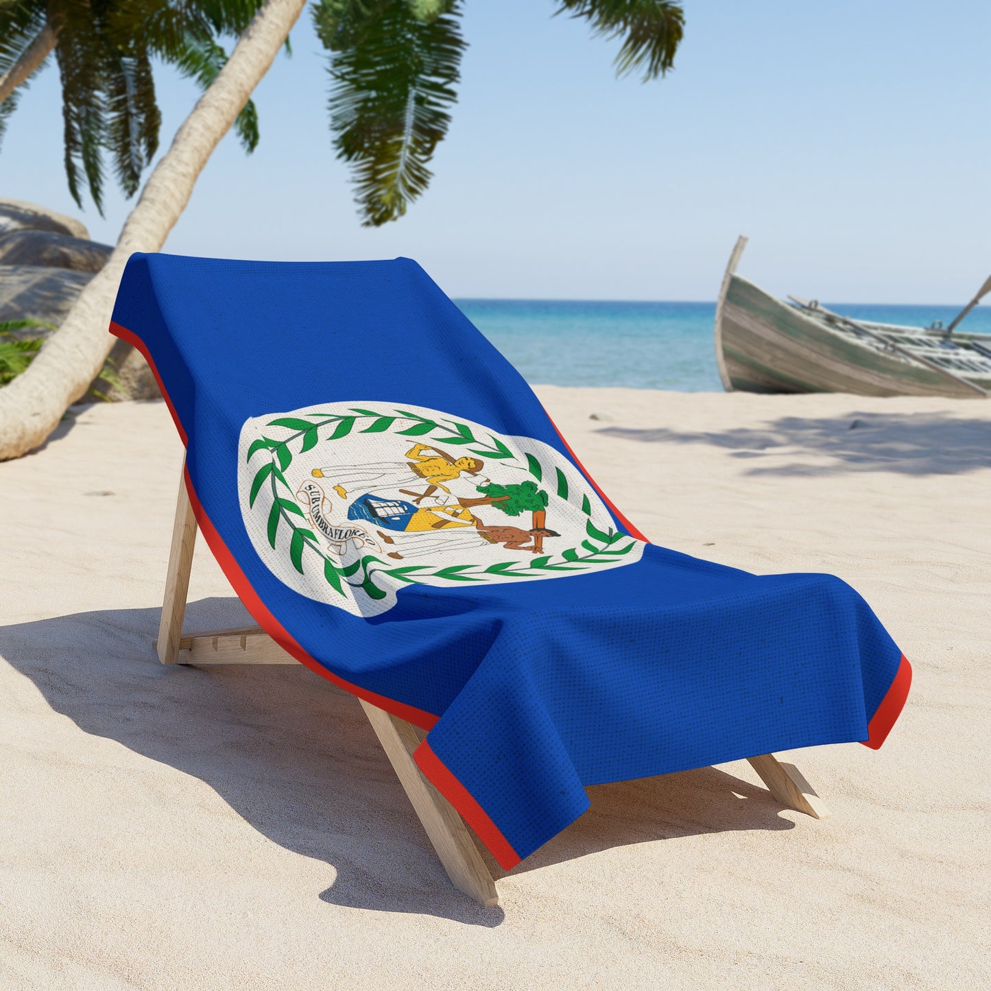 Belize Beach Towel | Quality & Long Lasting - 2 Sizes | Belizean Pride - seen on celebs