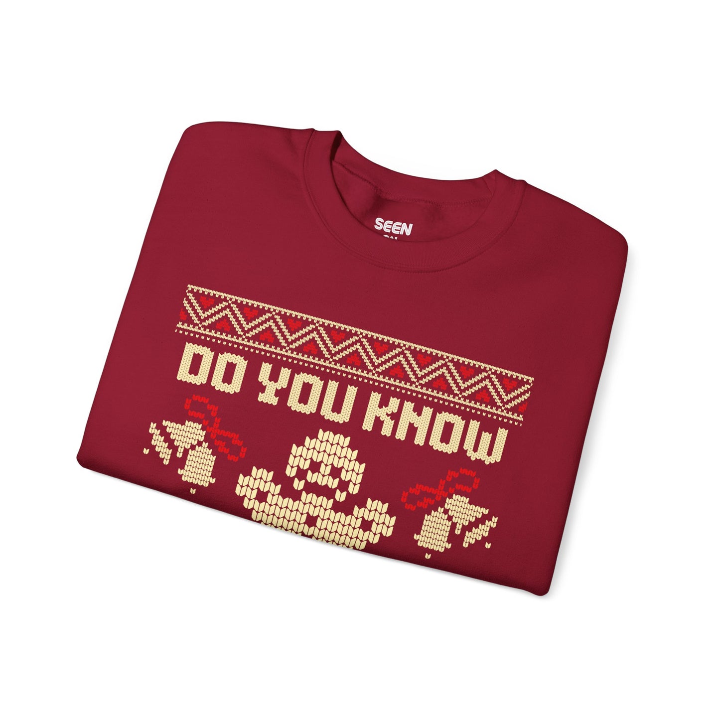 As Seen in Shrek Do You Know The Muffin Man Ugly Christmas Sweatshirt | Gingerbread Man | 3 Colors - seen on celebs