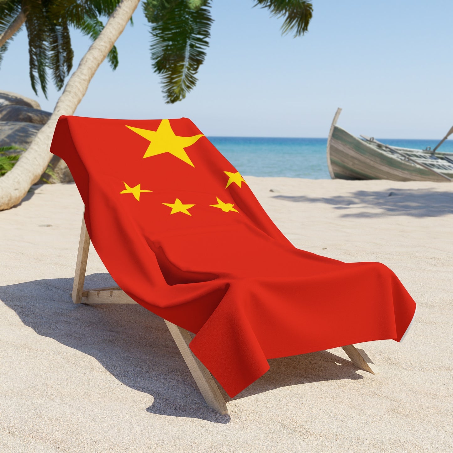 CHINA Flag Beach Towel | Quality & Long Lasting - 2 Sizes - seen on celebs