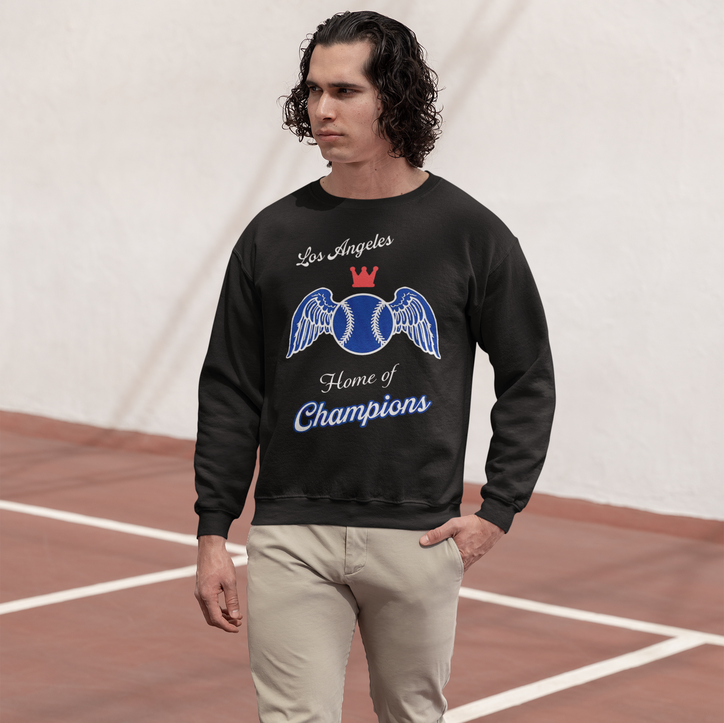 Los Angeles Baseball, Home of Champions Crewneck Sweatshirt | World Series 2024 LA Blue LAD - seen on celebs