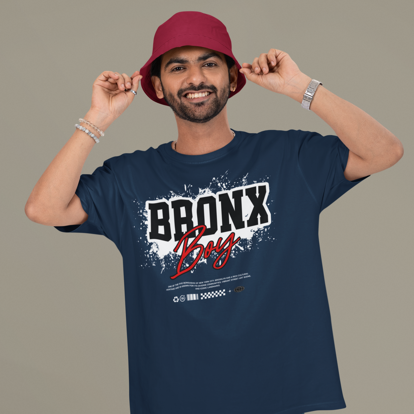 Bronx Boy New York City T-shirt | NYC Boroughs Hip Hop Rap Culture Tees | 3 Colors - seen on celebs