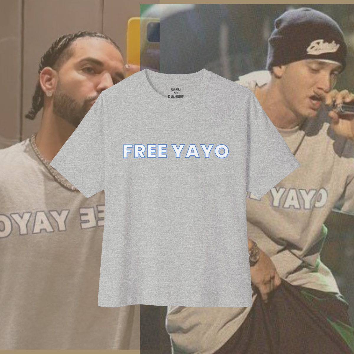 FREE YAYO T-SHIRT | Seen on Aubrey Graham & Marshall Mathers | SEEN ON CELEBS