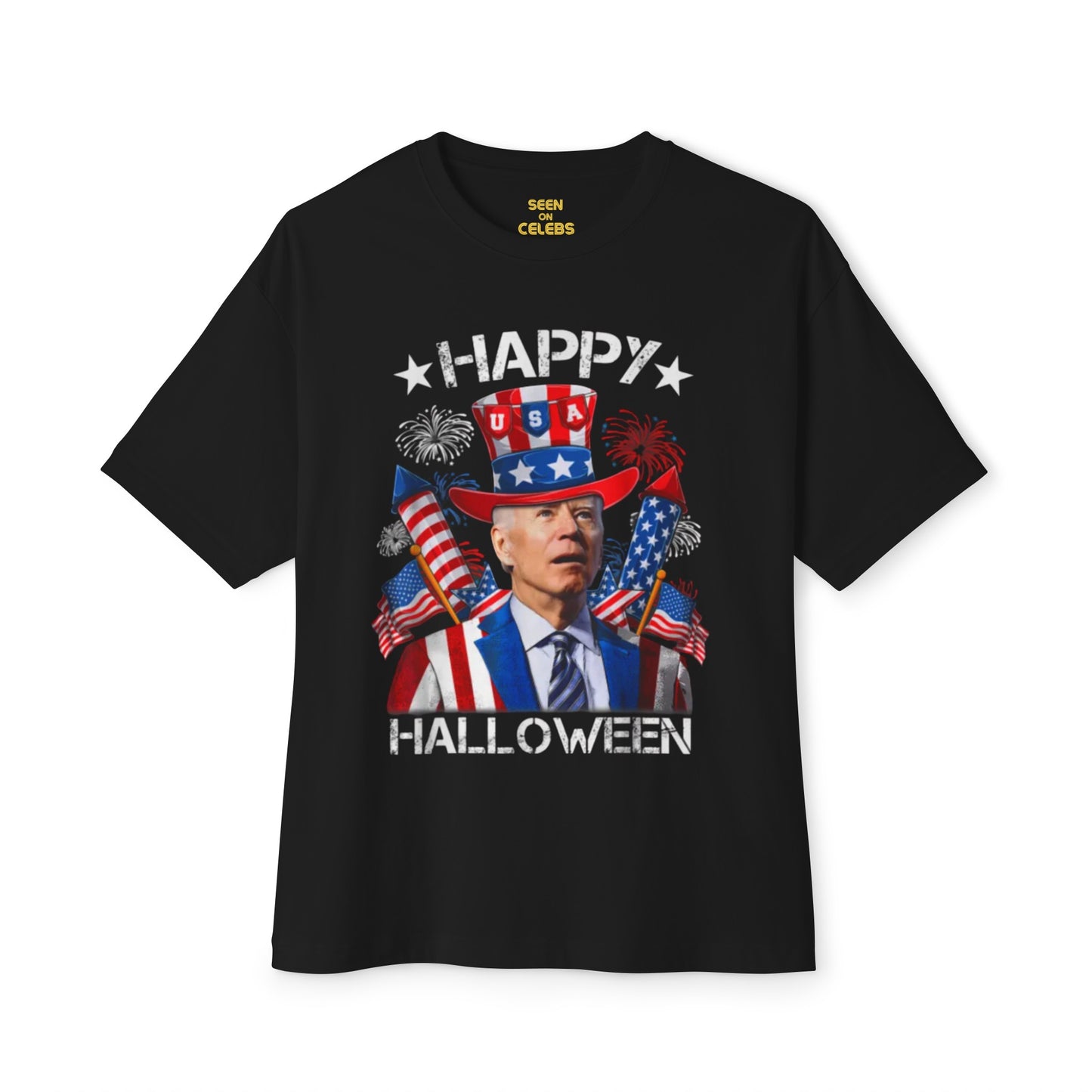 4th Of July - Happy Halloween Joe Biden USA T-Shirt l 4th of July Independence Day Funny Viral Tee | 3 Colors - Unisex - seen on celebs
