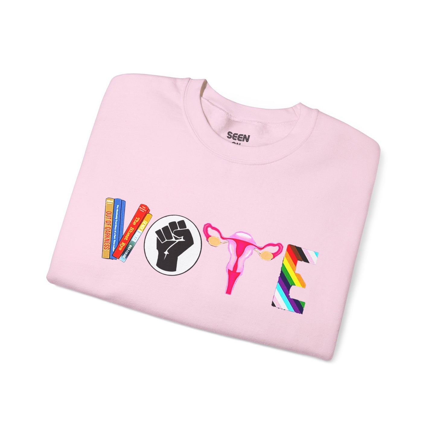 Vote 2024 Crewneck Sweater | Reproductive Rights, BLM, Banned Books, Activism, Decision 2024 Viral | 4 Colors - seen on celebs