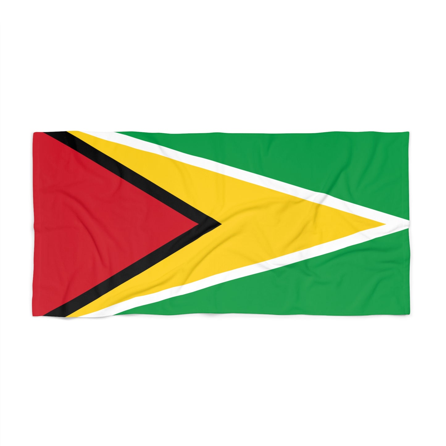 Guyana Flag Beach Towel | Quality & Long Lasting - 2 Sizes | Guyanese Pride - seen on celebs