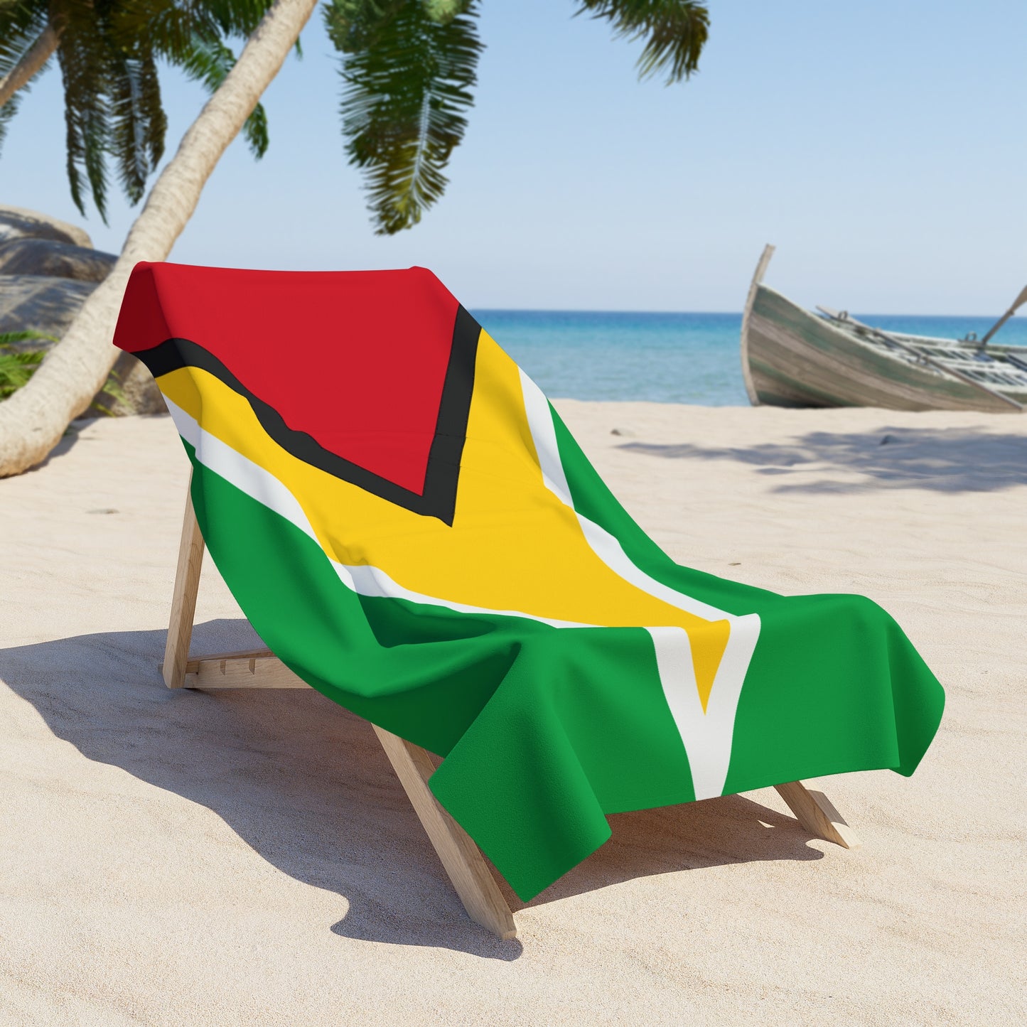 Guyana Flag Beach Towel | Quality & Long Lasting - 2 Sizes | Guyanese Pride - seen on celebs