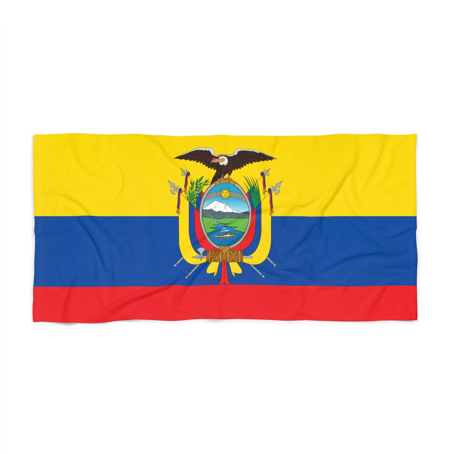 ECUADOR Flag Beach Towel | Quality & Long Lasting - 2 Sizes | Ecuadorian Pride - seen on celebs