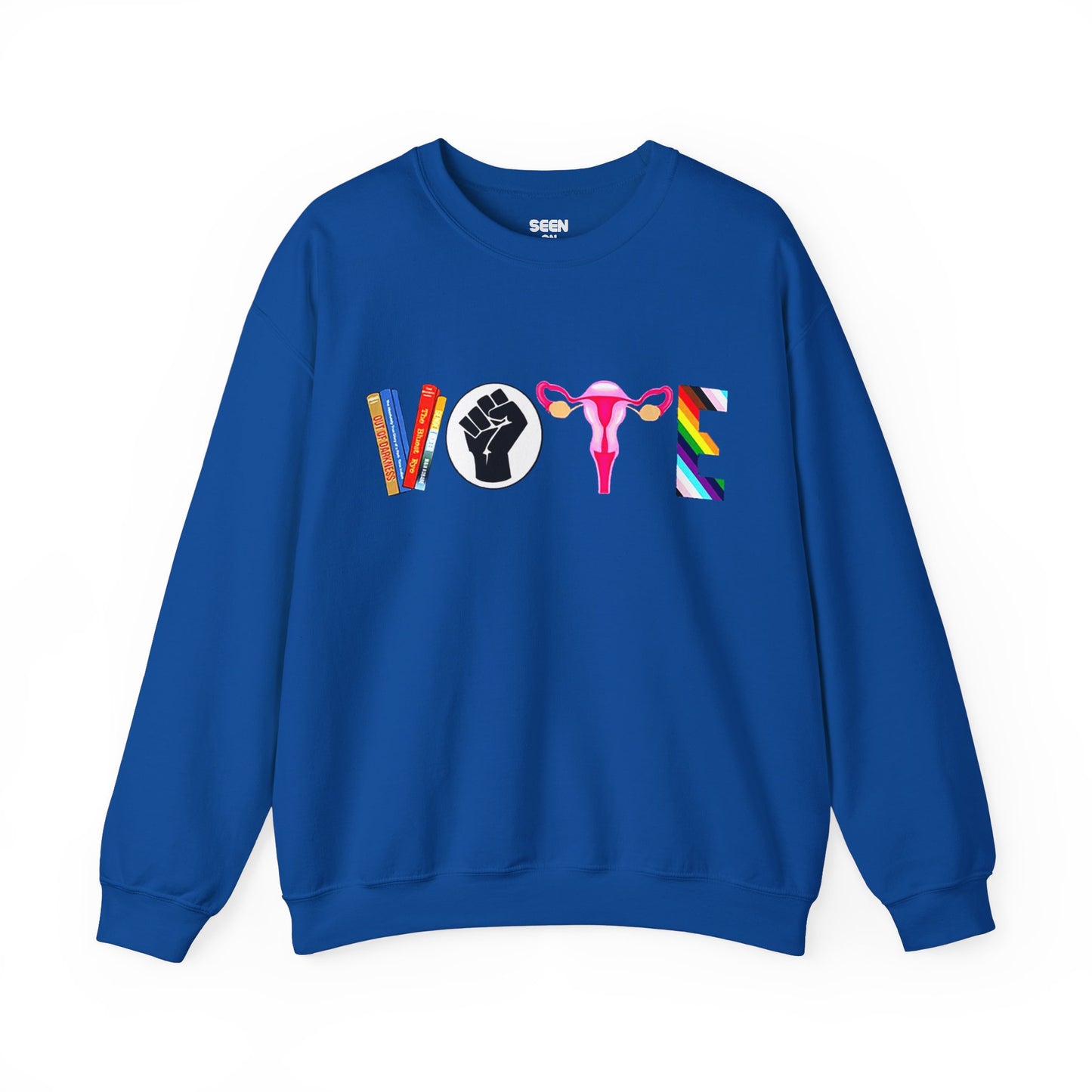 Vote 2024 Crewneck Sweater | Reproductive Rights, BLM, Banned Books, Activism, Decision 2024 Viral | 4 Colors - seen on celebs