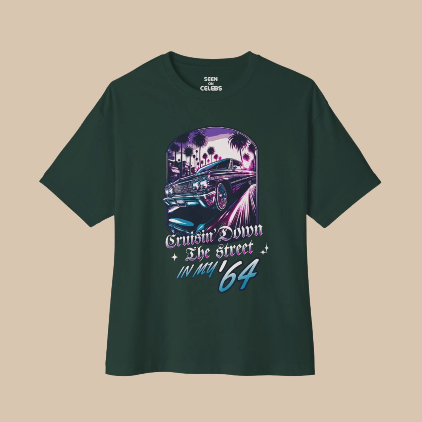 Cruisin' Down The Street In My '64 Old School Hip Hop T-shirt | Funny Rap Culture Tees | 3 Colors - seen on celebs