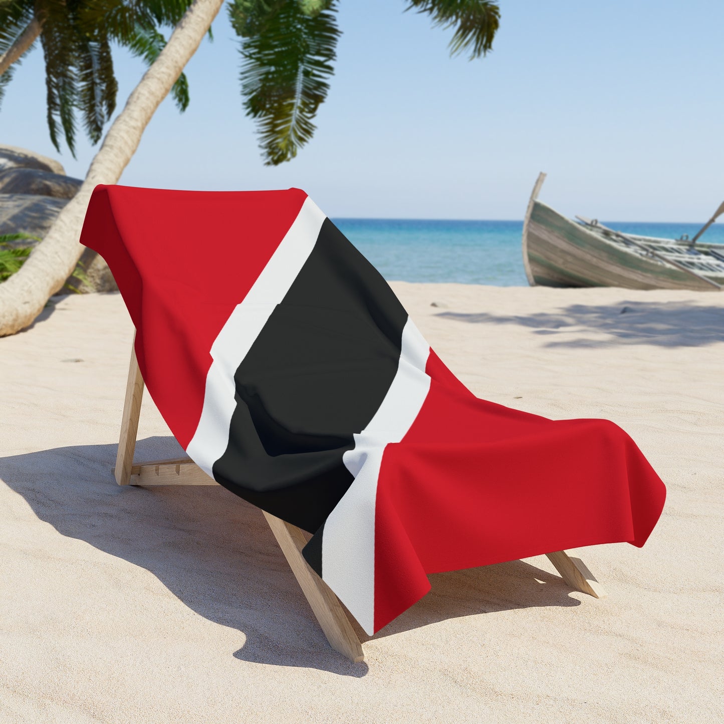Trinidad & Tobago Flag Beach Towel | Quality & Long Lasting - 2 Sizes | Trinidadian Pride - seen on celebs
