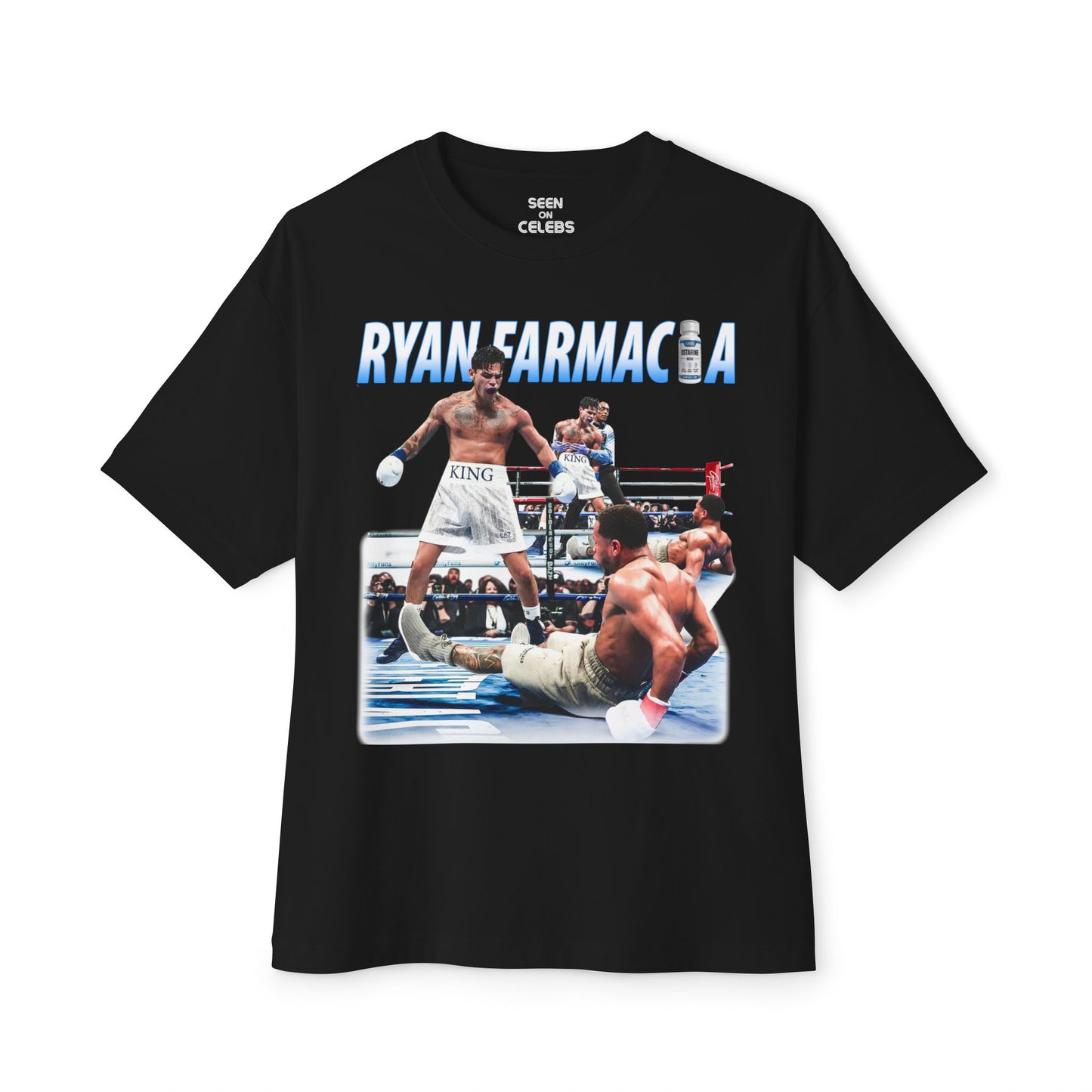 RYAN FARMACIA OSTARINE GARCIA v. DEVIN HANEY T-SHIRT | KNOCKDOWN OF THE YEAR GRAPHIC | 3 COLORS - seen on celebs