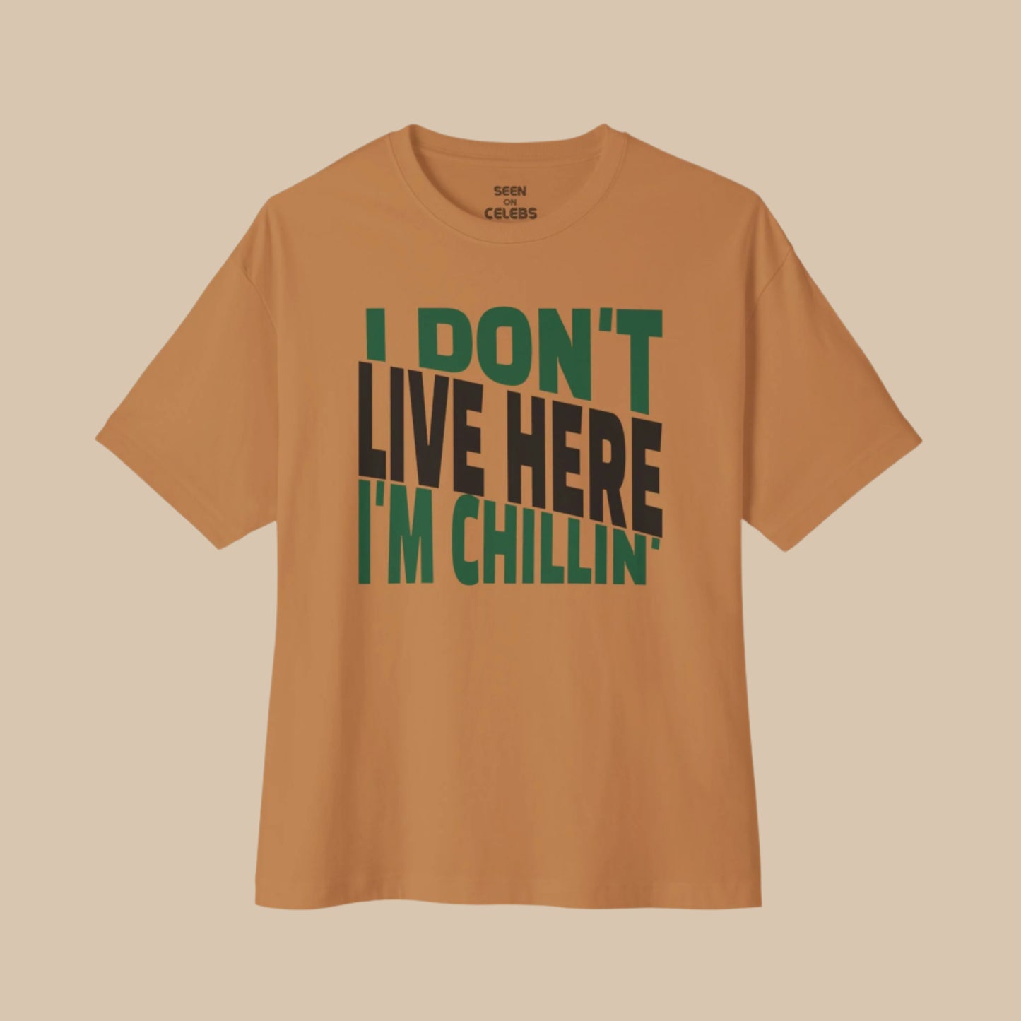 I Don't Live Here I'm Chillin T-shirt | Onijah Pakistan New York Woman | Viral Hip Hop Rap Tees | 3 Colors - seen on celebs