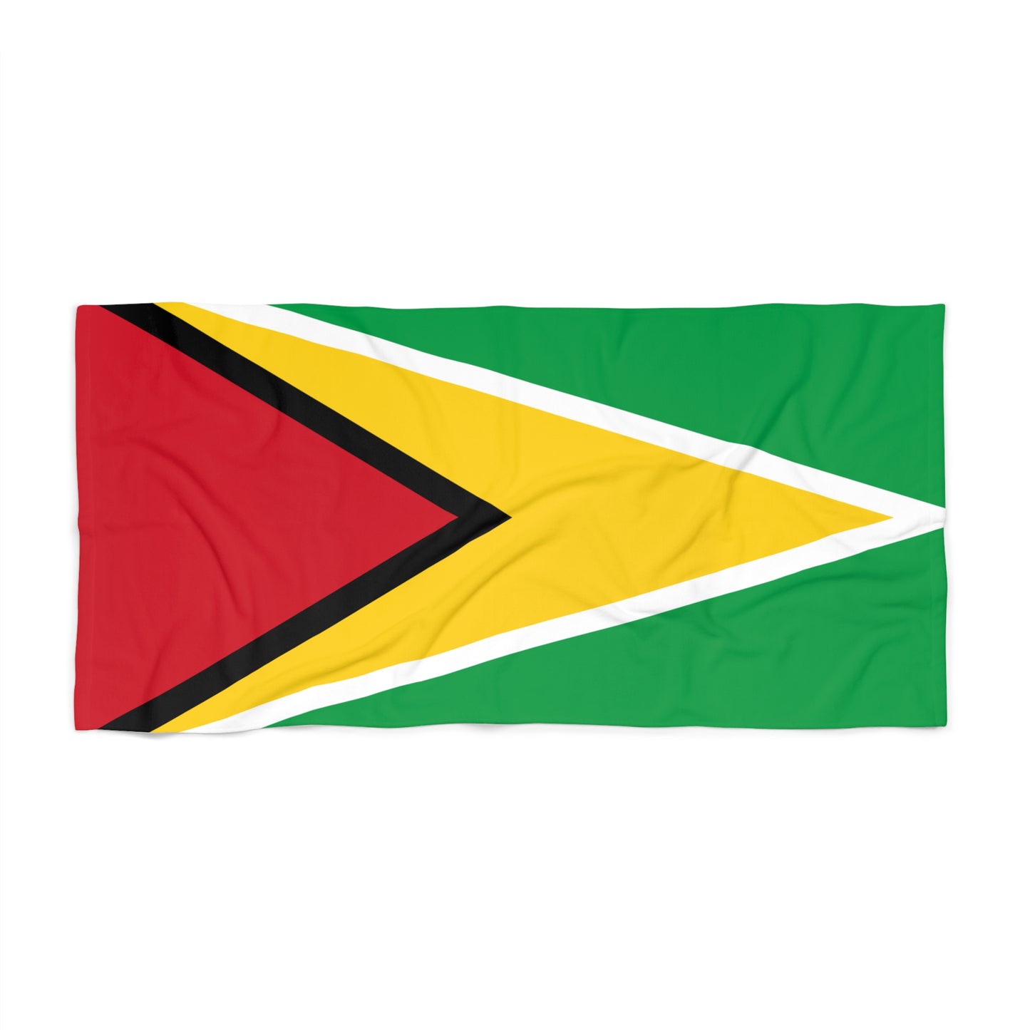 Guyana Flag Beach Towel | Quality & Long Lasting - 2 Sizes | Guyanese Pride - seen on celebs