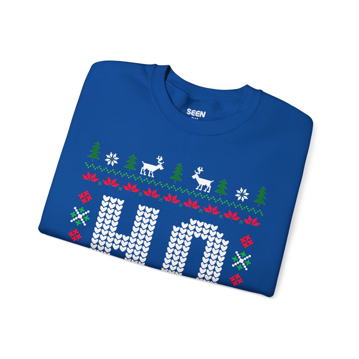 Ho Ugly Christmas Sweater | Comfy Couples Matching Crewneck Sweatshirt | Funny Xmas Santa Related | 4 Colors - seen on celebs