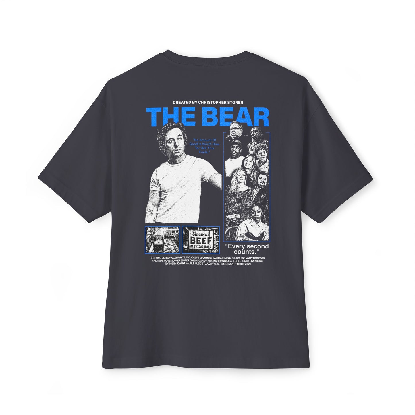 The Bear TV Show | Full Cast Chicago - Every Second Counts T-shirt | TV/Movie 2024 Viral Tee | 4 Colors - Unisex - seen on celebs