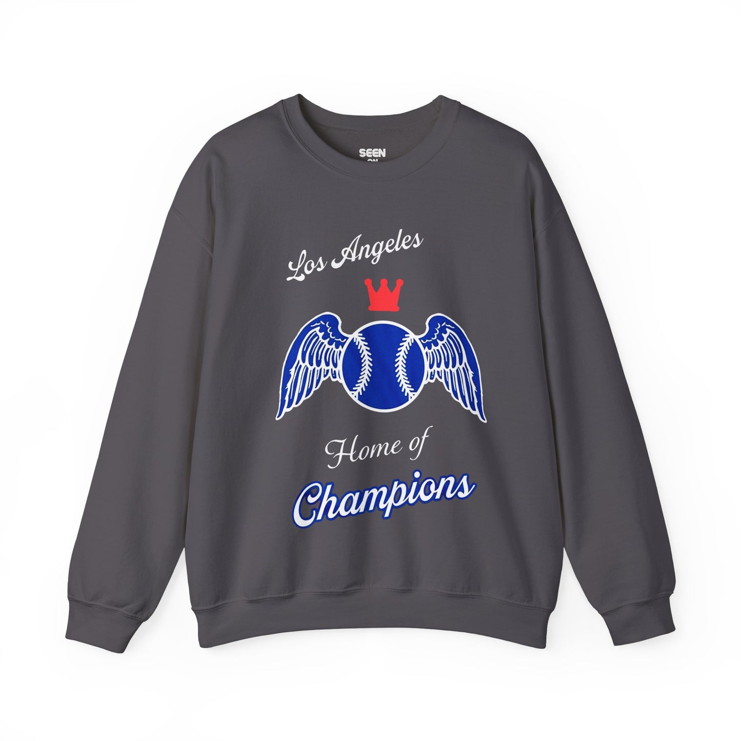 Los Angeles Baseball, Home of Champions Crewneck Sweatshirt | World Series 2024 LA Blue LAD - seen on celebs