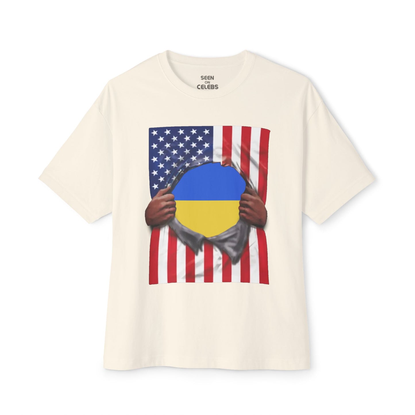 Ukraine Flag + USA Flag Pride T-shirt | Ukrainian + American Flag Rip 4th Of July | Viral Tees | Unisex - 3 Colors - seen on celebs