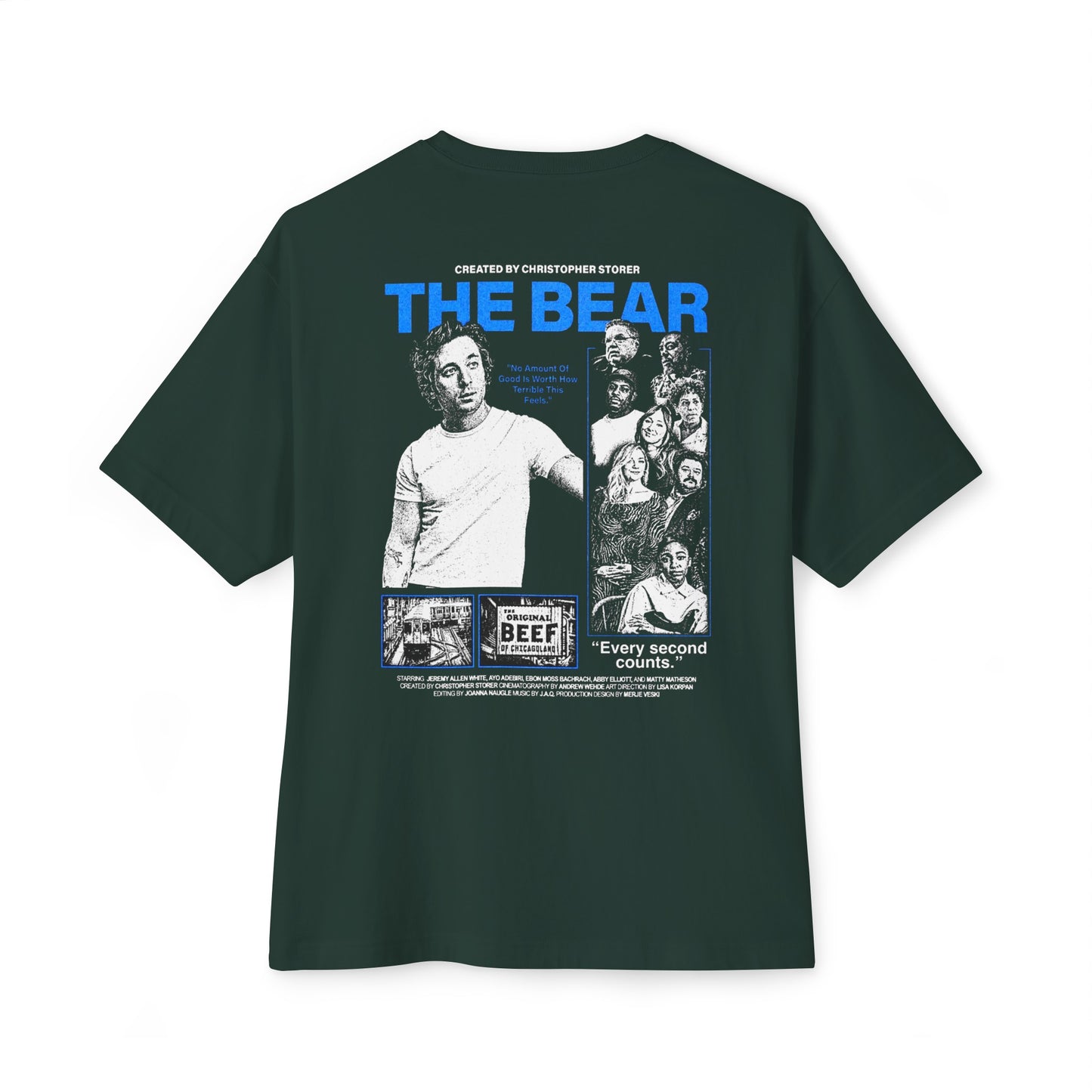 The Bear TV Show | Full Cast Chicago - Every Second Counts T-shirt | TV/Movie 2024 Viral Tee | 4 Colors - Unisex - seen on celebs