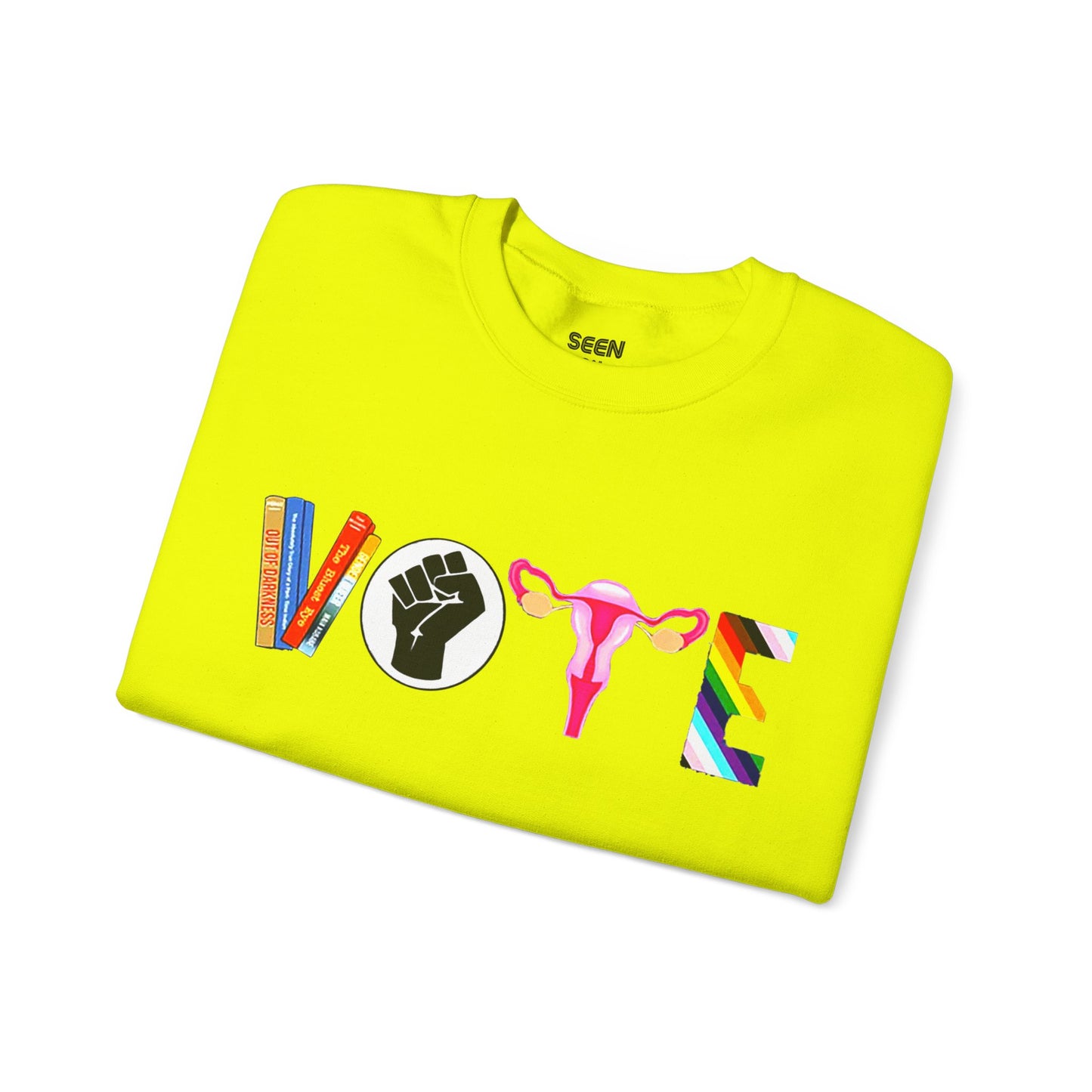 Vote 2024 Crewneck Sweater | Reproductive Rights, BLM, Banned Books, Activism, Decision 2024 Viral | 4 Colors - seen on celebs