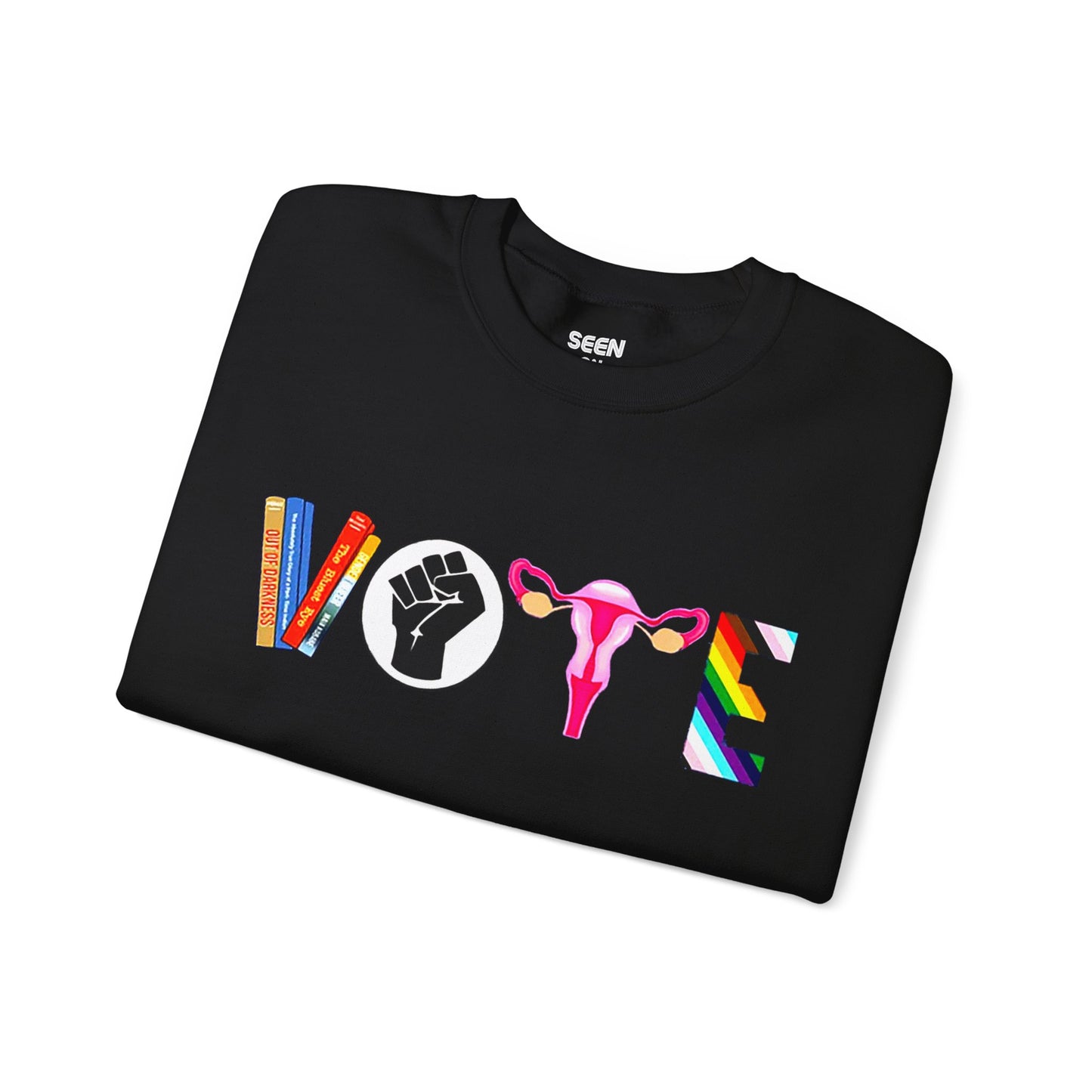 Vote 2024 Crewneck Sweater | Reproductive Rights, BLM, Banned Books, Activism, Decision 2024 Viral | 4 Colors - seen on celebs