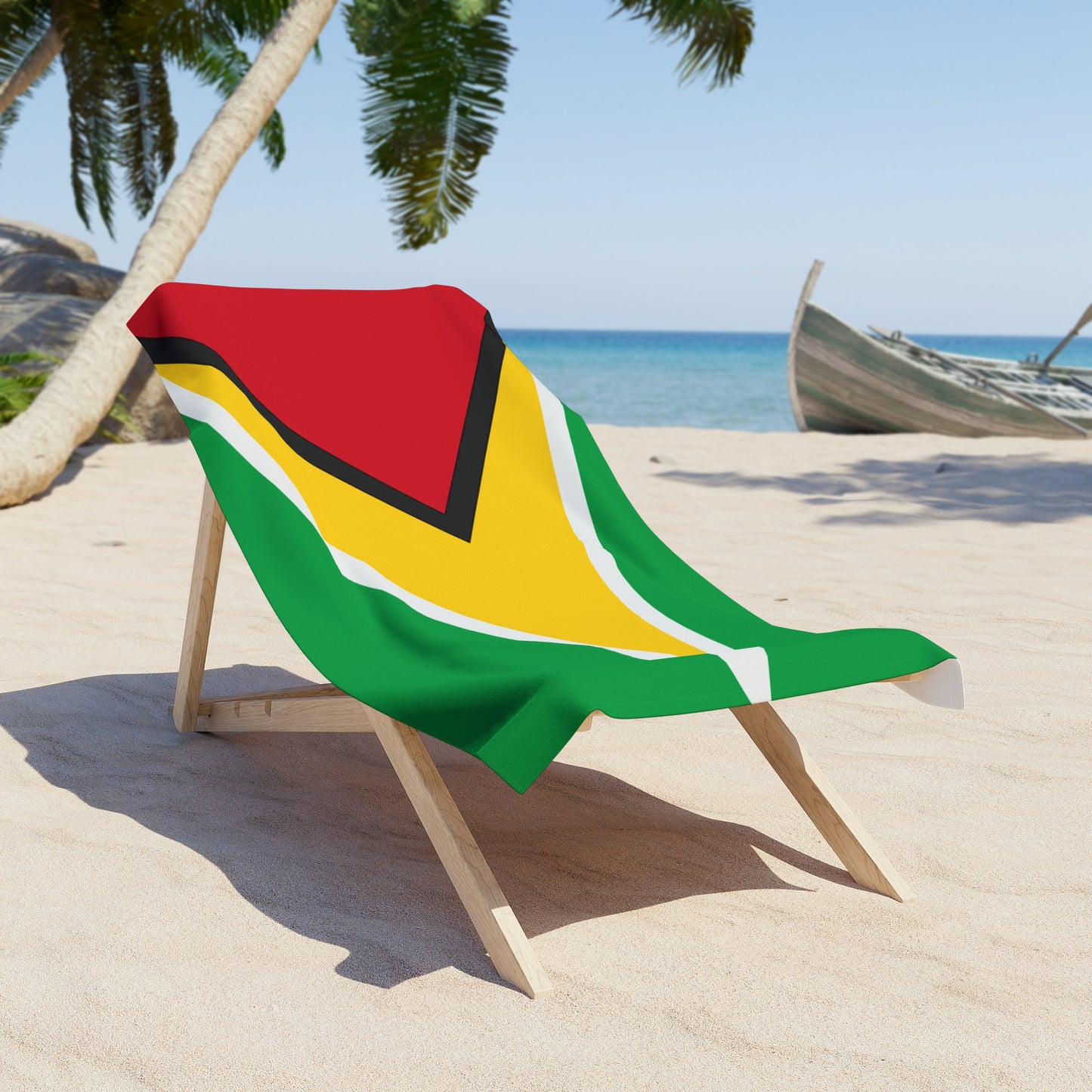 Guyana Flag Beach Towel | Quality & Long Lasting - 2 Sizes | Guyanese Pride - seen on celebs