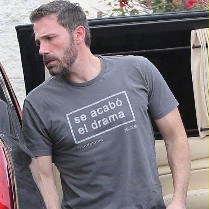 As Seen On Ben Affleck - Se Acabo El Drama T-shirt | Clandestina est. 2015 Print | 2 Colors - Unisex - seen on celebs