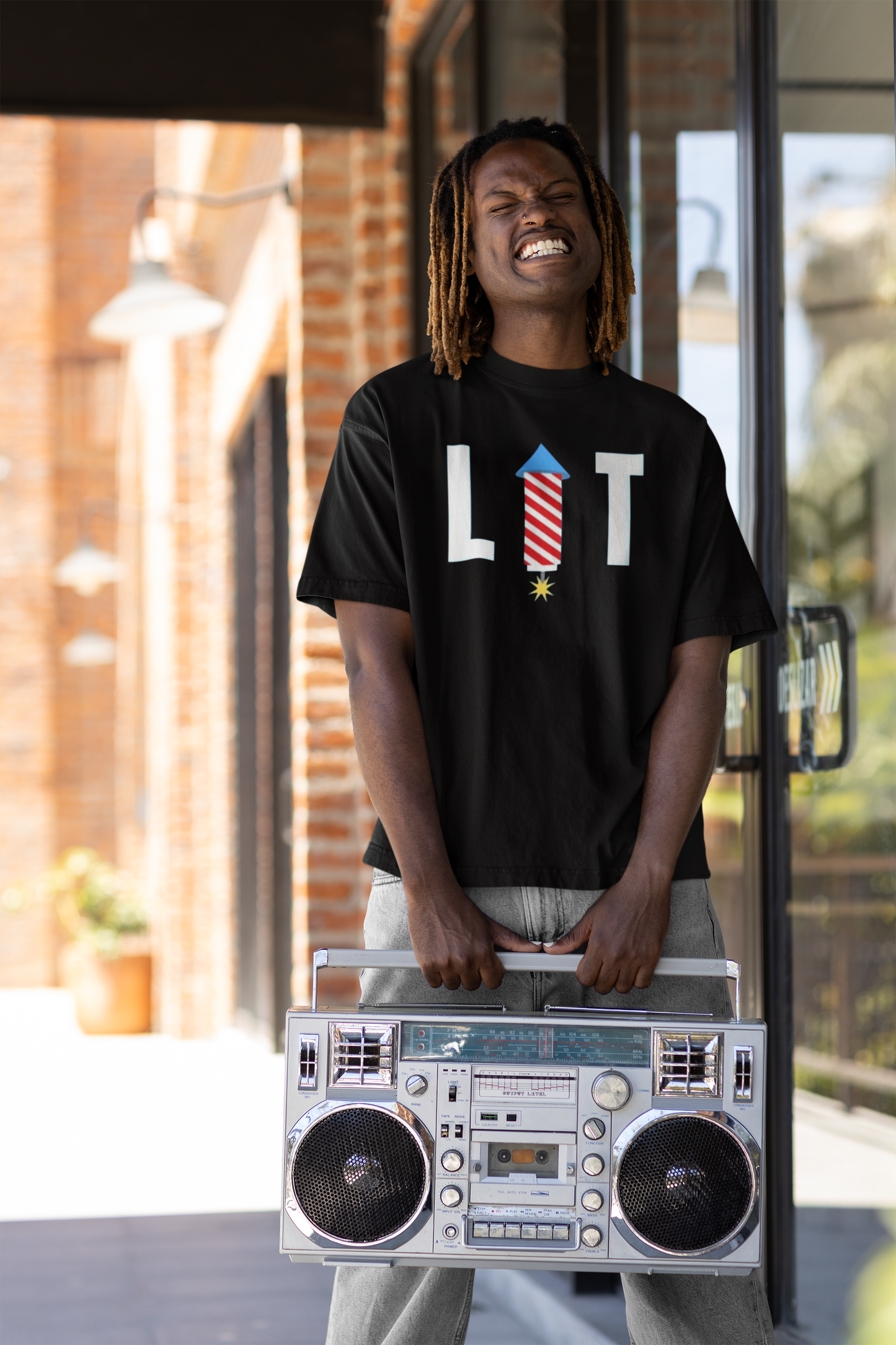 It's Lit, I'm Lit Fireworks T-Shirt l July 4th Independence Day Funny Viral Tee | 4 Colors - seen on celebs