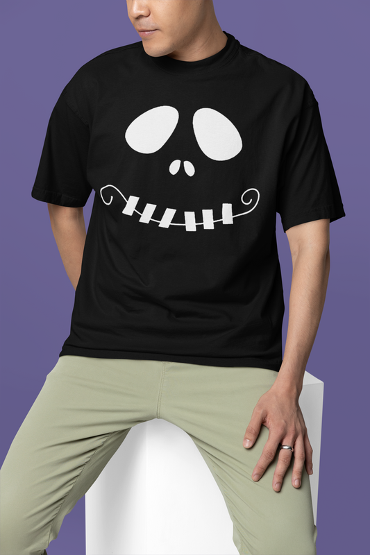 Funny Skeleton Face T-shirt | Halloween Related, Boo Scary Vibes | 4 Colors - Unisex - seen on celebs