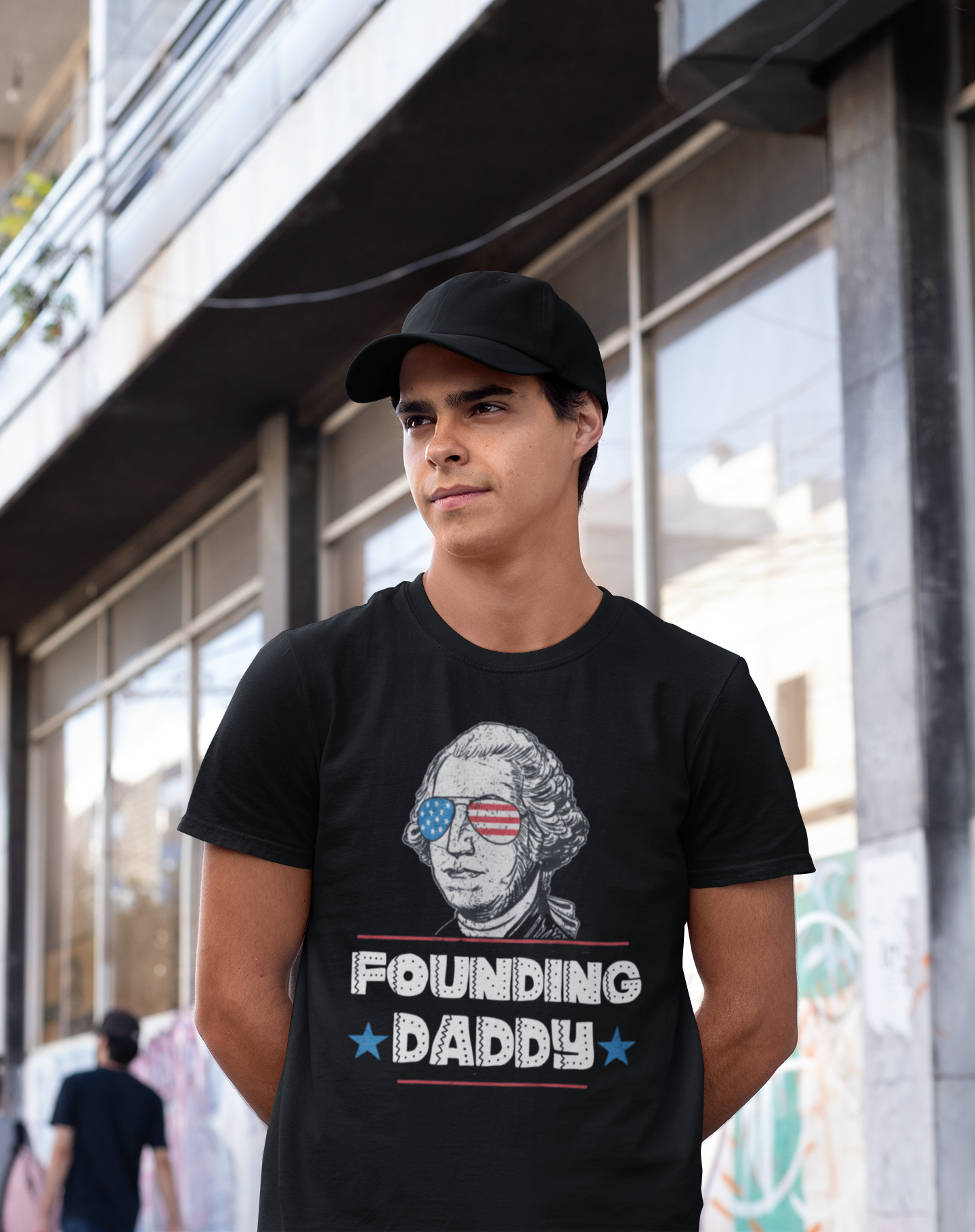 Founding Daddy George Washington T-shirt | 4th Of July Funny Viral Tees | Unisex - 4 Colors - seen on celebs