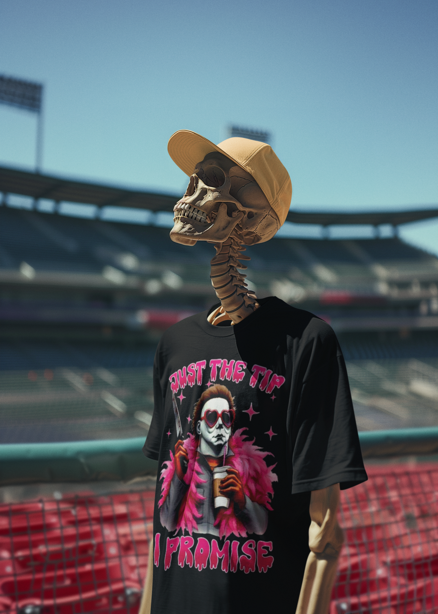 Michael "Just The Tip I Promise" Myers T-shirt | Halloween Related, Boo Scary Spooky Horror Costume Vibes | 4 Colors - Unisex - seen on celebs