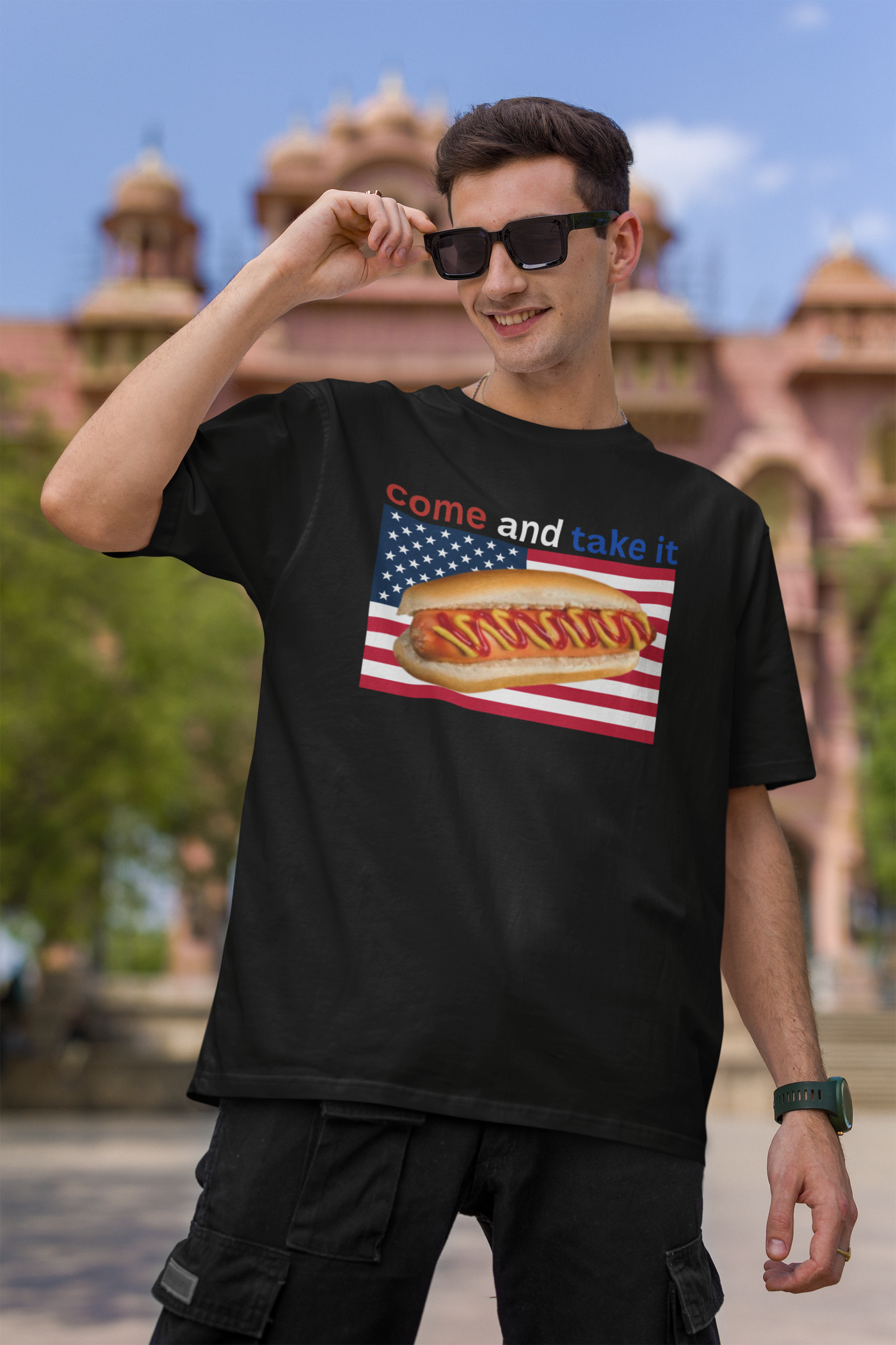 Come and Take it Glizzy USA T-Shirt l July 4th Independence Day Funny Viral Tee | 3 Colors - Unisex - seen on celebs